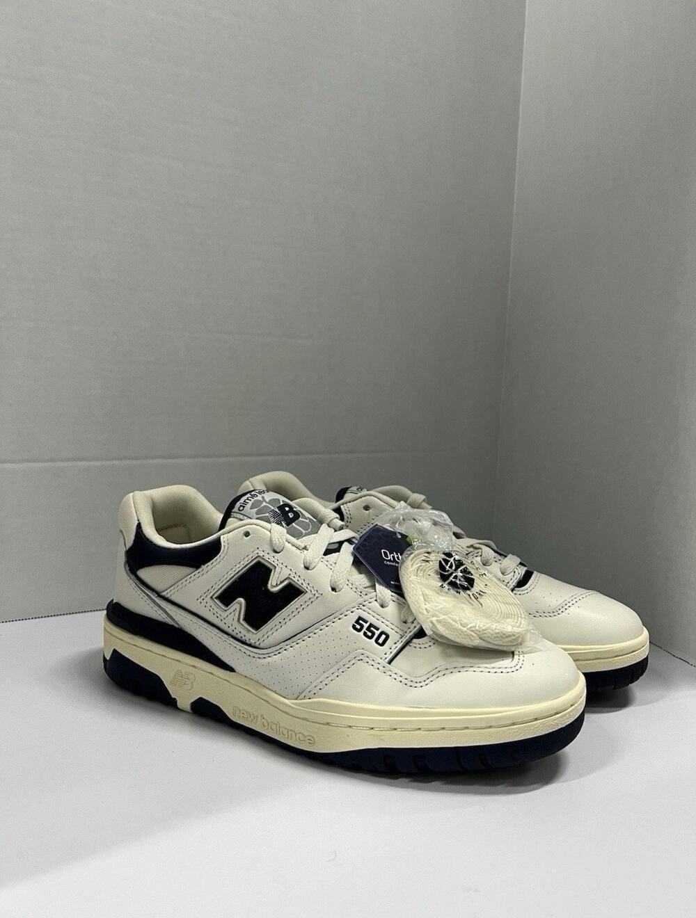 New Balance 550 Navy Aimé Leon Dore BB550ALF Size 7.5 Men 9 Women White Vintage